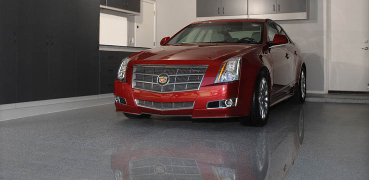 Quality concrete cement epoxy floor finishes installations in new jersey - Garage floor coating and resurfacing service - refinishing with epoxy paints and coatings