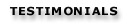 TESTIMONIALS - Garage floor coating and resurfacing service - refinishing with epoxy paints and coatings